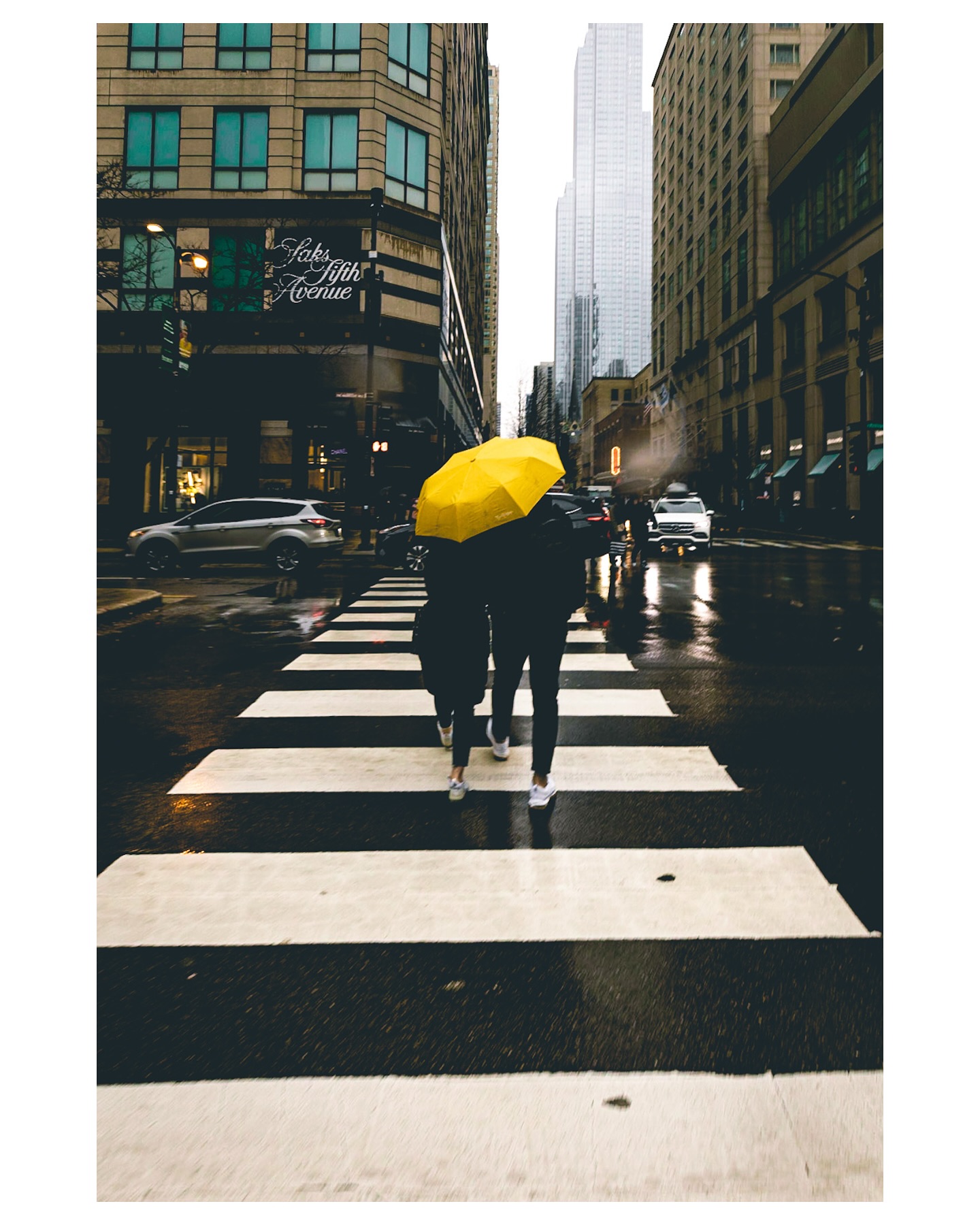 Yellow, Michigan Avenue, photograph by Eric Petersen