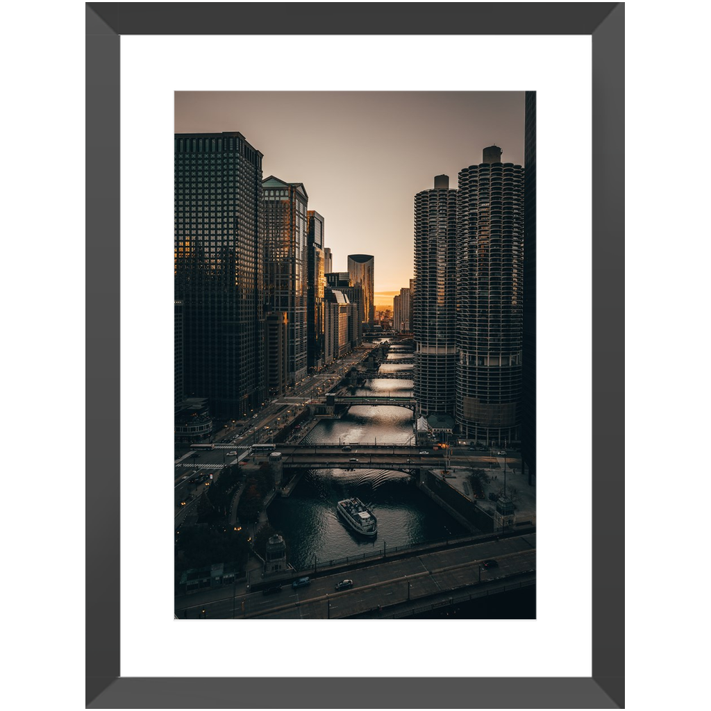 Sunset Cruise, Chicago River, Chicago photograph by Eric Petersen